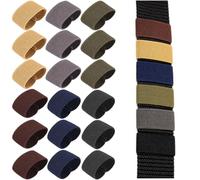36 PCS Elastic Belt Loops Elastic Webbing Belt Loop Keeper Backpack Strap Holder Black Backpack Strap Keeper Belt Retainer Nylon Webbing Outdoor Hoops Accessories for Securing Belts Backpacks Slings