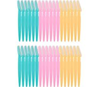 36 Pcs Eyebrow Razors Shaper, Safety Facial Hair Remover Face Shaver Trimmer, Exfoliating Dermaplaning Tool for Women and Men