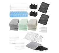 36 Pcs Filter Media Kit for Fluval 306/307 Canister Filters Include Water Polishing Pad, Bio-Foam Pad, Ammonia/Phosphate/Nitrite Remover, 500g BioMax Media, 500g Carbon, Silicone Lube, Filter Mesh Bag