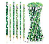 36 PCS Football Pencils Football Party Favors Welcome Back to School Pencils Wooden Sports Pencils with Eraser Fun Pencils Drawing Pencils for School Office Stationery Class Reward Birthday Supplies