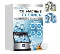 36 Pcs Ice Machine Cleaner,Clean Tablets Ice Maker Cleaner Solution,Deep Cleaning Effervescent Descaler Tablets, Ice Makers Cleaning Kit Safe Scale Remover for Countertop Home Kitchen