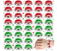36 Pcs Jingle Bells Wrist Band Bell Percussion Instruments, PLULON Bracelet Percussion Instruments Musical Rhythm Band for Winter Party Decoration Favors Music Festival