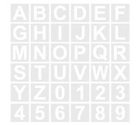 36 Pcs Letter Stencils for Painting, 4 Inch Reusable Plastic Alphabet Stencils for Kid Art Drawing, Craft DIY Writing, Wooden Art Projects Decoration