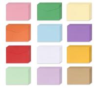 36 Pcs Mini Small Envelopes, Medium Coloured Envelopes Tiny Colourful Envelope Multi Color Gift for Small Gift Cards, Tags, Birthday Wishes, Wedding