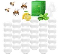 36 Pcs Natural Peppermint Oil Wasp and Bee Repellent, Carpenter Bee Repellent for Yellow Jackets, Hornets, Mud Wasps Deterrent for Indoor Outdoor Patio Garden Porch, Pet and Human Safe