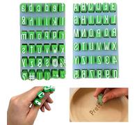36 Pcs Number and Letter Stamp Punch Set, Alphabet Number Embosser Mold Cutter, Fondant Letter Stamps Biscuit Letter Stamps DIY Cake Mould, Baking Toolfor DIY Carving Embossing