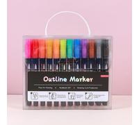 36 Pcs Outline Marker Pack - Outline Markers - Art Supplies