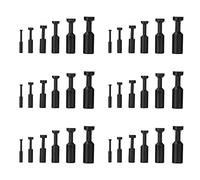 36 Pcs Push to Connect Fittings, Cap Style Pneumatic Blanking Plugs, Push-to-Connect Fitting Plug, Fittings for 1/8 5/32 1/4 5/16 3/8 1/2 inch Inner Dia Tube Connect