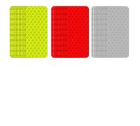 36 PCS Reflective Warning Stickers for Motorcycle Vehicle Car Bike Helmet Hard Hat Waterproof Reflective Stickers Strips Tape High Visibility Reflectors (Red Silver Yellow)