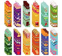 36 Pcs Scented Scratch and Sniff Bookmarks for Kids, 12 Styles