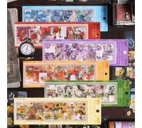 36 PCS Scrapbook Stickers,Stickers for Scrapbooking,Transparent Washi Stickers,Self Adhesive Natural Flower Stickers,Scrapbooking Stickers,Suitable for Scrapbooks,Diaries and Notebooks