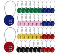 36 Pcs Small Combination Padlocks Bulk, Mini Cabinet Padlock with Code