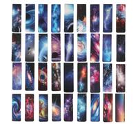 36 Pcs Starry Sky Magnetic Bookmarks, Colorful Magnet Page Markers, Magnetic Book Markers, Assorted Magnetic Page Clips for Children Kids Adults School Stationery Book Reading