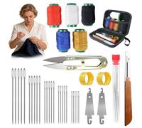 36 PCS Steel Needles for Hand Sewing, whimsyard Sewing kit, Long & Thin Handmade Quilting & Sewing Needles Kit for DIY Sewing, Stainless Steel Hand Sewing Needles, with Storage Bag