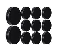 36 Pcs Tinplate Jar Cover Leakproof for Bottles and Mason Jars Black