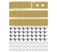 36 Pcs Titanium Coated Blades with Plastic Washers Compatible with Mammotion Luba AWD Luba 2 AWD Luba Mini AWD Yuka and Yuka Mini Series Robotic Lawn Mowers