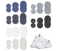 36 PCS Trainer Heel Repair Patch, Self-Adhesive Shoe Patches for Holes Shoe Hole Repair Patch Toe for Most Types of Shoes (6 Colors)