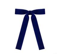 36 Pcs Velvet Bows for Christmas Tree, Elegant Red/Black/White/Green Holiday Decorations with Gold Ties, 13x18cm Festive Ornaments(dark blue)