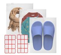 36 Pcs Ziplock Bags-Travel Clothes Storage Bags Reusable Clear Storage Bag Zip Lock Seal Bag Multifunctional Waterproof Luggage Organiser for Underwear Shoe Cosmetics Offices Supplies (30 * 40cm)