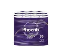 36 Phoenix Soft Lavender Fragranced Luxury Toilet Rolls Bulk Buy - Quilted White 3 Ply Toilet Paper - Pack of 36 Toilet Tissue (12 x 3 Packs)
