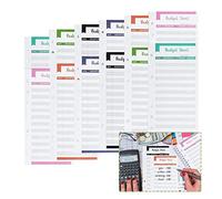 36-Piece A6 Expense Tracker Sheets Set for Budget Binder, Money Saving Wallet & Cash Binder Durable, and Easy to Use - Ideal for Personal Finance and Cash Saving Goals