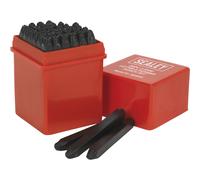 36 Piece Letter & Number Punch Set - 2.5mm Character Height - High Carbon Steel