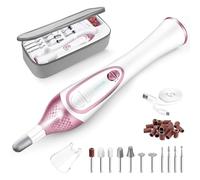 36 Piece Nail Files Electric Nail Drill File Kit,Cordless Electric Nail File Set with 11pcs Nail Drill Bits, Nail Grinder for Thick Toenail, Pedicure Tools for Feet Hand