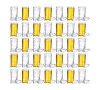 36 Pieces 1 OZ Clear Cowboy Glasses Mini Boot Shot