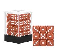36 Pieces 12mm 6 Sided Mini Dice Set,D6 Game Dice Set,6 Sided Standard Game Dice for Board Games Dice Games Classroom Teaching Dices Game,with Portable Gaming Box(Brown)