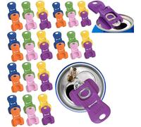 36 Pieces 2-in-1 Beverage Can Opener, Drink Protector and Can Opener, All-Round Protection, Insect Proof, Leak-Proof, 6 Colours, Ring Can Opener, Beverage Can Lid, Beer, Manual Beverage Can Opener