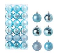 36 Pieces 30mm Christmas Balls - Shatterproof Ornaments and Baubles for Tree Holiday Wedding Party Decoration
