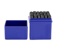 36 Pieces 6 Mm Numbers and Letters Punch Set Punch Number Set Punch Letters Alphabet A-Z, Numbers 0-9, &, for Metal, Wood, Leather, Plastic, with Carrying Bag