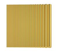36 Pieces Brass Round Rods, Favordrory Brass Rods Lathe Bar Stock, 1.0mm, 1.5mm, 2.0mm, 2.5mm, 3.0mm, 4.0mm, 5.0mm, 6.0mm, 8.0mm in Diameter, 100mm in Length