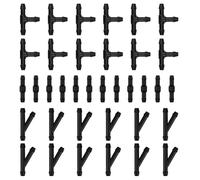 36 Pieces Car Water Spray Pipe Joints, Car Wiper Water Pipe Joints, Universal Washer Hose Joints, T-Type, Y-Type Car Windshield Cleaning Kit