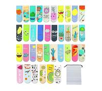 36 Pieces Folding Magnetic Bookmarks, Page Bookmarks, Color Pattern Bookmarks, Bookmark Page Holder, Student Office Stationery