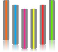 36 Pieces Guided Reading Strips Highlight Strips Colored Overlays Colorful Bookmarks Help with Dyslexia for Children and Teaching Supplies (6 Colors)