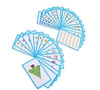 36 Pieces Literacy Baby Educational Card Flash Cards Learn English Word Literacy Educational Cards,blue
