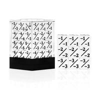 36 Pieces Magic The Gathering MTG Counter Dice -1 Through -6 Life Counter Tokens D6 Solid Dice(White)