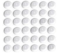 36 Pieces Radiator Cover Rosettes, Radiator Tube Covers, Rosette Cover for Tubes Heating Plastic Collars Radiators, Universal Use for 8-30 mm Pipes (White)