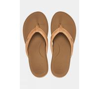 36 Reef Womens Cushion Cloud Flip Flops Beige Size 3.5