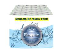 36 Rolls of Phoenix Quilted 2 Ply Soft White Toilet Paper Roll