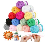 36 Rolls Yarn for Crochet Wool and Acrylic Knitting-Soft,Durable Fade-Resistant Craft Beginners Adults Knitting Crafts