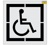 36" SAMS Club DOT Handicap Stencil - 1/8" (.125") PRO-Grade LDPE