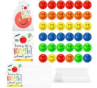 36 Set Back to School Student Gifts from Teacher Stress Balls Toy with Inspirational Cards Emotional Relief Stress Star First Day of School Gifts for Student Classroom Prizes Party Favors