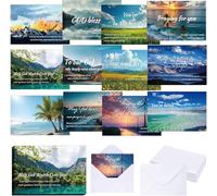 36 Set Praying for You Greeting Cards Landscape Bible Scripture Verse Prayer Card Scripture Inspirational Christian Prayer Cards with Envelope Religious Encouragement Note Card for Women Men