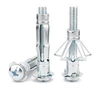 36 Sets Hollow Wall Anchors, Plasterboard Cavity Fixings, Drywall Anchor Plugs, Heavy Duty Metal Cavity Wall Plug Raw Plugs with Screws for Chipboard