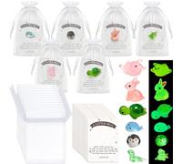 36 Sets Pocket Hug Cards, Glow in The Dark, Organza Bags, DIY Cute Mini Encouragement Gifts, Inspirational Animal Themed Appreciation Gifts