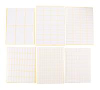 36 Sheets Blank Writable Labels, White Coated Paper | Removable Sheets, Easy Trimming, Home Organisers, Retail Staff, File Shelves and Plastic Cups