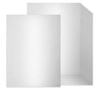 36 Sheets Silver Shimmer Cardstock, 8.5" x 11" Metallic Cardstock Paper, 250gsm/92lb Cover, Double Sided Silver Pearlescent Paper Card Stock for Invitations, Card Making, DIY Crafts