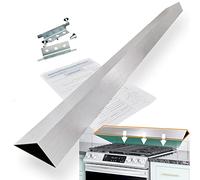 36" Slide In Range or Stove Rear Filler Kit, Universal Fill Strip for Gap Between Slide-In Stove Range and Wall, W10113901A Compatible with Whirlpool and Most Brand, Durable Aluminum, Sliver